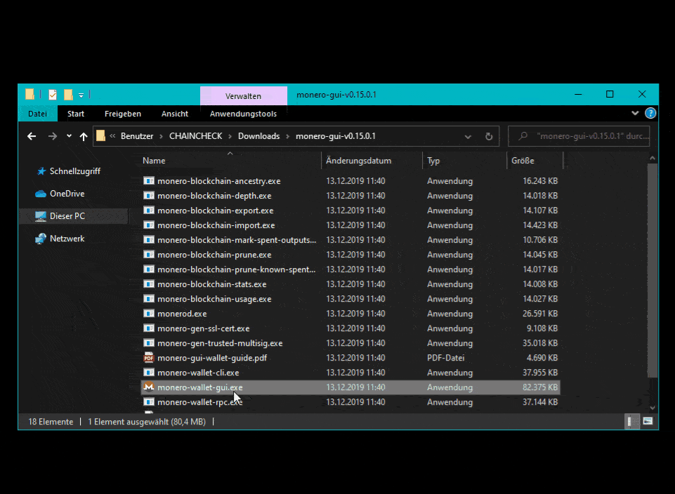 Wallet-Gui Installation